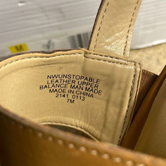 Nine West Unstopable Leather and Grass Wrapped Wedge Sandals 7 - Picture 7 of 12